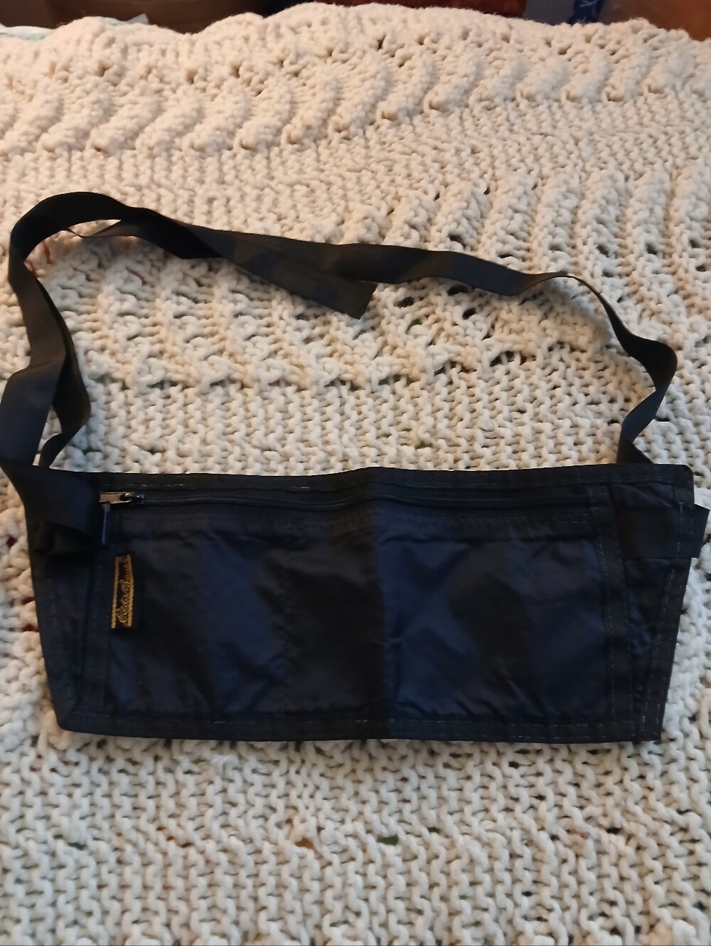 Eddie Bauer Travel Money Belt Adjustable Strap Zipper